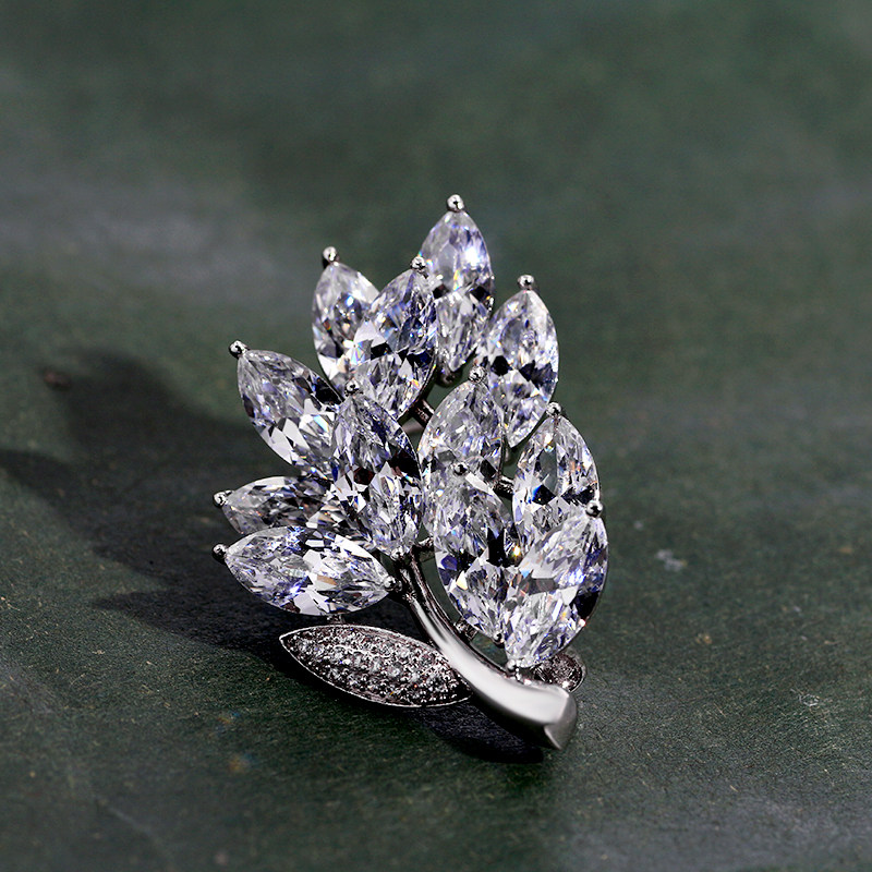 Broche femme en Zircon diamant - Ref 1174030 Image 9