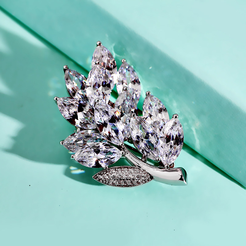 Broche femme en Zircon diamant - Ref 1174030 Image 7