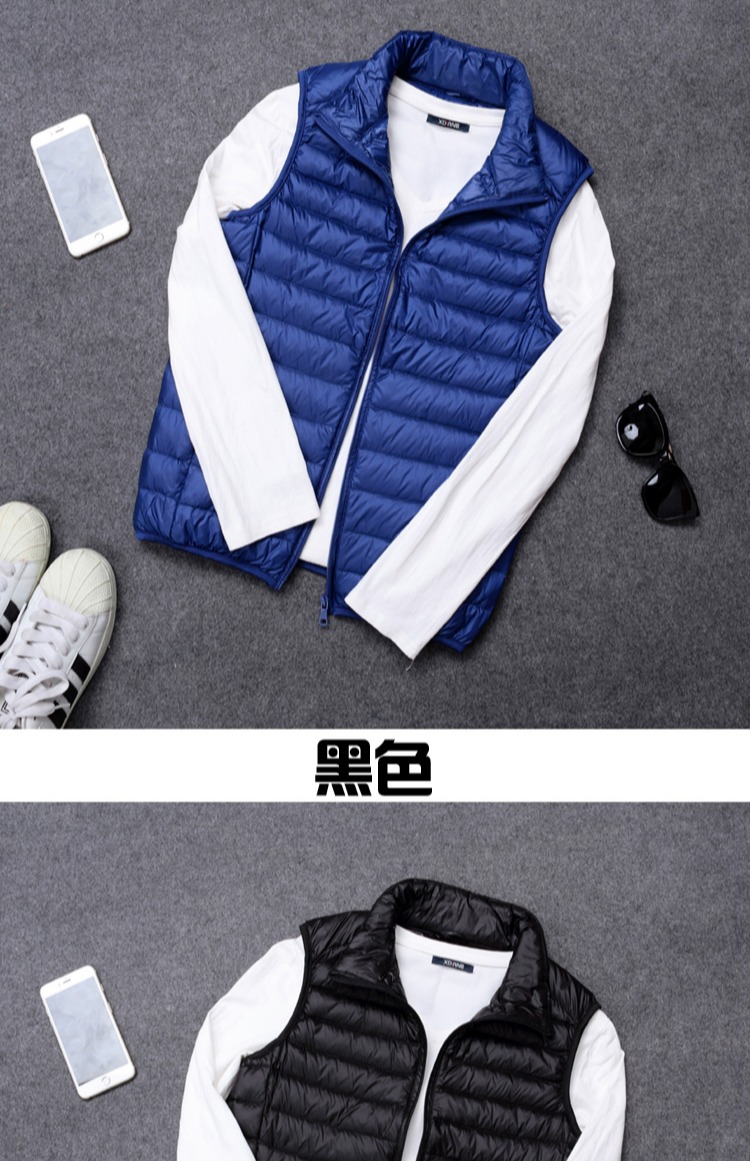 2018 thu đông nam mới xuống vest mỏng phần ấm xuống đôi vest mẫu xuống áo vest quần áo đôi nam nữ