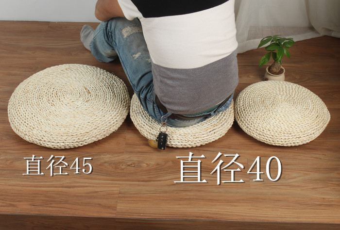 Wicker ghế đệm futon đệm rơm cỏ bện cám ngô, lá ngô ban công phần mỏng quanh cửa sổ khoang đệm ghế - Ghế đệm / đệm Sofa bộ đệm ghế phòng khách