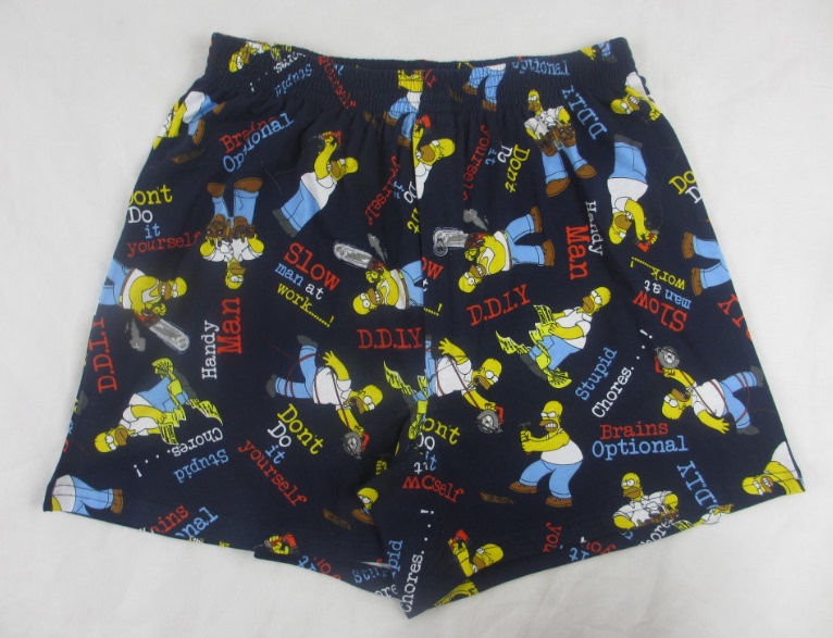 Loose-Fitting Men's Cotton Boxer Shorts, Breathable and Soft Sleepwear, Cartoon Print Boxer Shorts, Loungewear