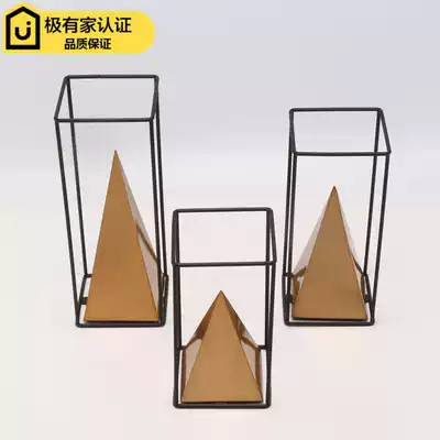 Modern new Chinese wrought iron craft gifts decoration model room home living room TV cabinet porch wine cabinet decorations