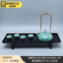 New Chinese model room Zen Kung Fu tea set decorations simple Teapot Tea Cup tray tea room soft decoration