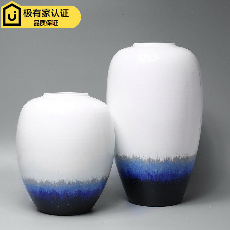 Modern new Chinese-style hand-painted ceramic handicraft decoration Creative home model room entrance lucky soft decoration