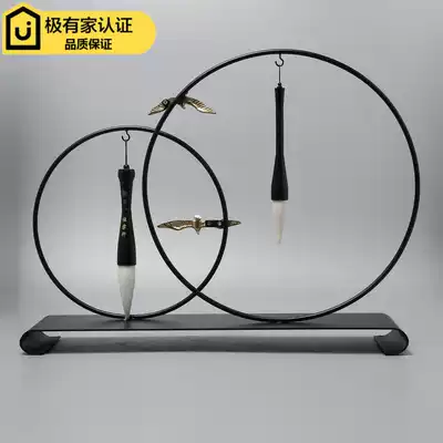 Modern new Chinese study brush ornaments home living room porch decoration hotel model room soft decorations