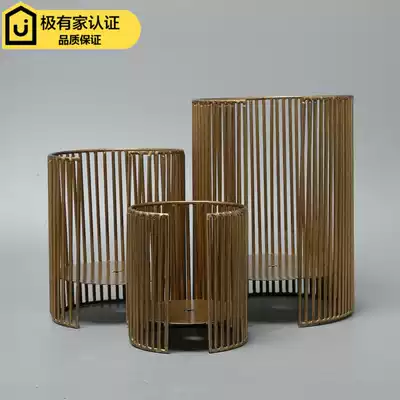 Modern new Chinese candlestick decoration creative living room dining table countertop soft decoration model room home furnishings