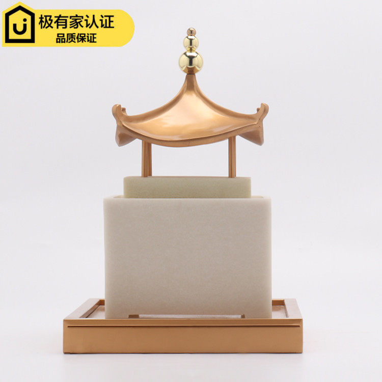 New Chinese Creative Hairy Pavilion Accessories Modern Simple Household Television Cabinet Office Portrait