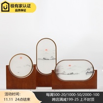 New Chinese Zen scenery acrylic screen small decoration model room TV cabinet porch sales office soft decoration