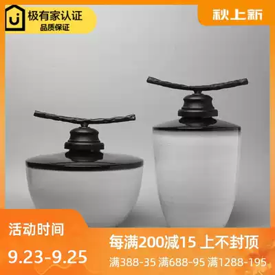 Modern new Chinese style simple model room soft decoration creative living room home TV cabinet crafts decoration