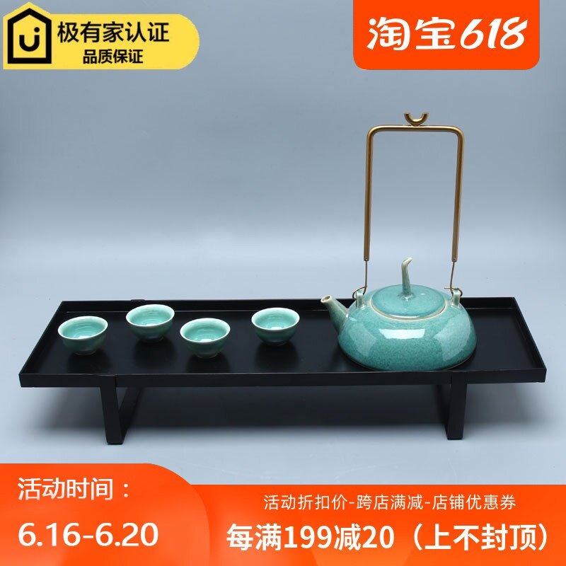 New Chinese style model room Zen Kung Fu tea set decoration simple teapot teapot tray teahouse soft decoration