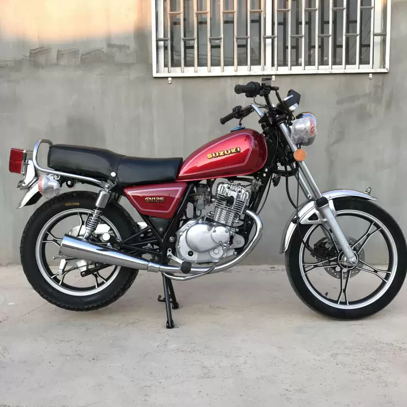 90% подержанного нового оригинального Prince Suzuki Prince SUZUKI импорт GN125CC цепной станок пятискоростной мотоцикл