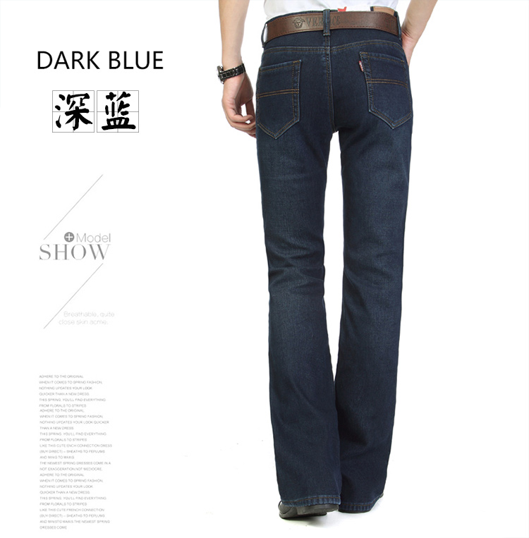 Cộng với nhung ấm áp nam micro-bar jeans mùa đông dày eo nam sừng đen quần dài quần denim nam jean nam