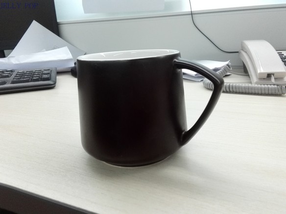 Couple large capacity simple student Japanese mug Green adult solid color feel good High value milk cup