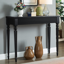 American solid wood entrance gallery cabinet partition two sides of the entrance table Wall narrow table sofa back cabinet European style porch