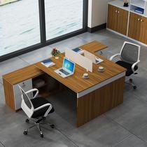  Double-seat desk 4-person office computer desk 4-person financial desk 2-person office desk and chair combination work station