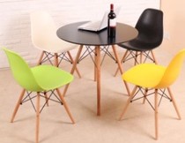  New round conference table office desk staff training round table simple modern small staff negotiation reception table