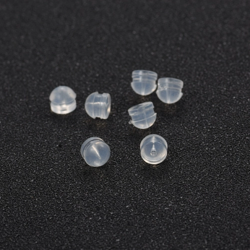 Силиконовые прозрачные пластиковые серьги, водонепроницаемый гипоаллергенный маленький нескользящий шнурок-держатель