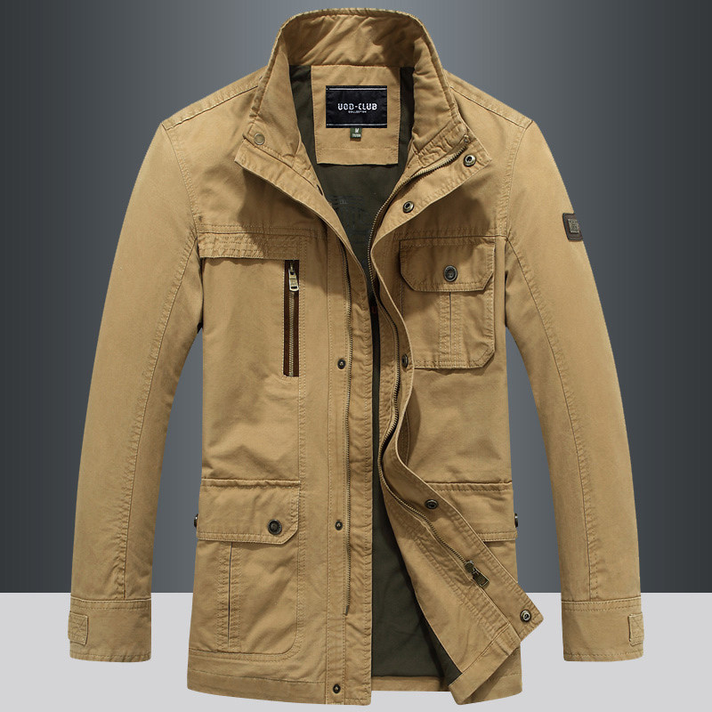 2021 Spring New Jacket Men's Spring Autumn Thick and Casual Loose Men's Long Edition American Overcoat Jacket Tide