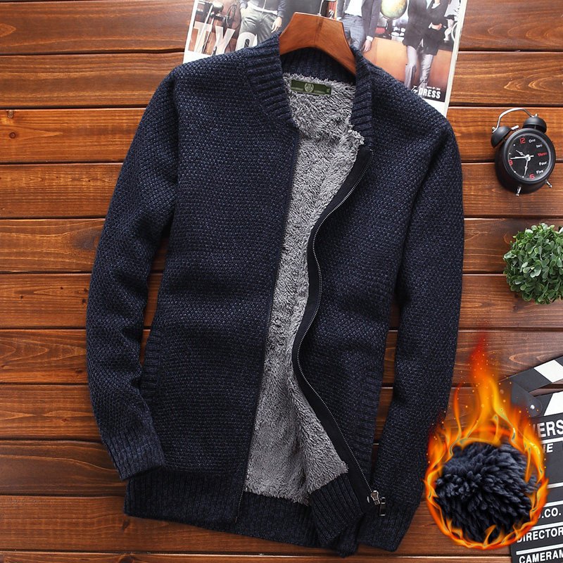 2021 autumn winter new youth swarm sweaters fashion men's youth long sleeve thick cotton jersey man gush jacket