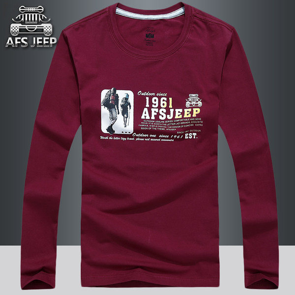 战地吉普 男式圆领长袖T恤 优惠券折后￥39.9包邮（￥79.9-40）5色可选