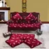 Mùa thu và mùa đông sofa gỗ gụ đệm gỗ rắn gỗ sang trọng đệm gỗ rắn sofa dài ghế đệm chống trượt có thể tháo rời và có thể giặt Ghế đệm / đệm Sofa