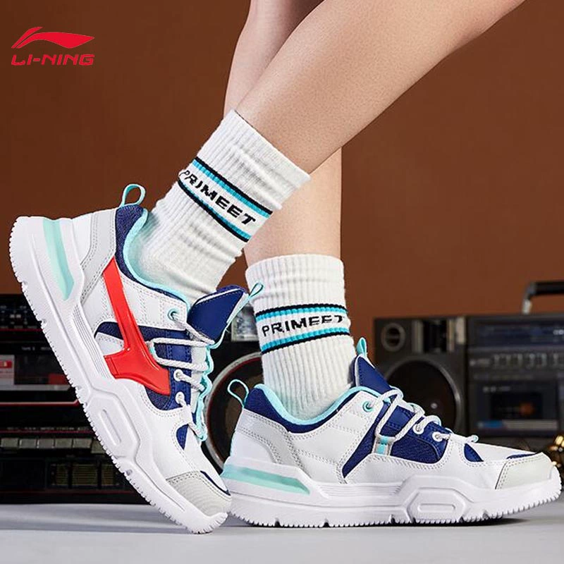 Li Ning giày thường phụ nữ 2020 mùa xuân mới Mark Lite cổ điển trang web chính thức thời trang chính thức hàng đầu giày thể thao đế thấp - Dép / giày thường