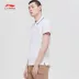 Li Ning áo sơ mi nam tay ngắn POLO áo sơ mi nam và nữ có cùng một đôi áo thể thao nửa tay áo thường ngày APLP005 - Áo polo thể thao ao thun polo Áo polo thể thao