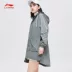 Li Ning trench coat 2019 mùa xuân nữ dài phần áo gió mới áo khoác thể thao giản dị trùm đầu AFDP034 - Áo gió thể thao áo the north face 2 lớp Áo gió thể thao