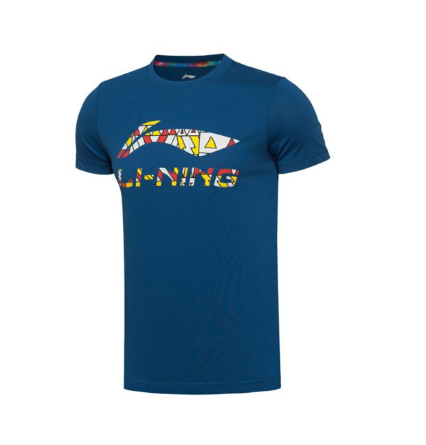 Li Ning áo thun ngắn tay nam mùa xuân áo thun bóng rổ lỏng hấp thụ độ ẩm thoáng khí áo thun cổ tròn nửa tay áo - Áo phông thể thao áo ba lỗ thể thao nữ