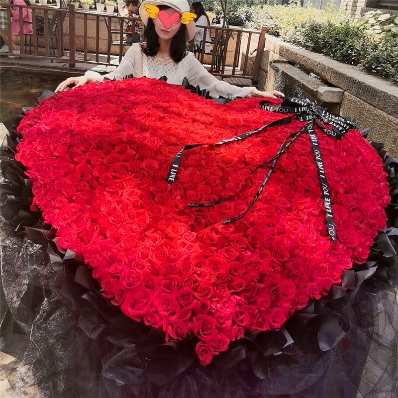 999 Roses Proposal 999 roses 520 roses proposed birthday flowers express delivery Shenzhen ...