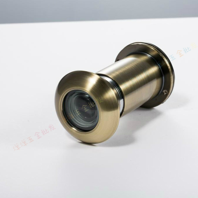 Anti-prying cat's eye anti-theft fireproof anti-unscrewing anti-poke All steel five anti-cat's eye with back cover Anti-theft door mirror Household