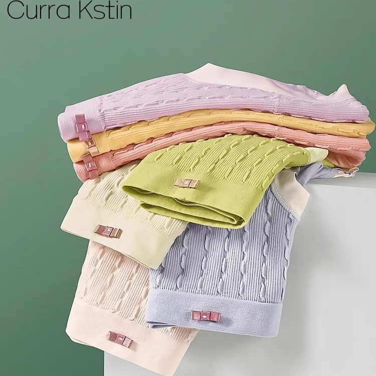 Curra Kstin夏季透气无痕少女内裤艾草呵护抑菌裆中腰三角裤
