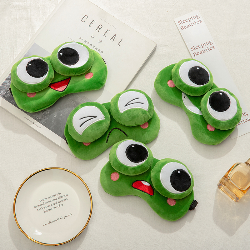 Frog Blindfold Sleep Shading for men and women sleeping cute Korean version of cartoon children get blame for eye fatigue and relieve eye fatigue
