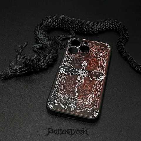 Butterflygun Dark Gothic DRAGON Custom Made Handmade Phone Case