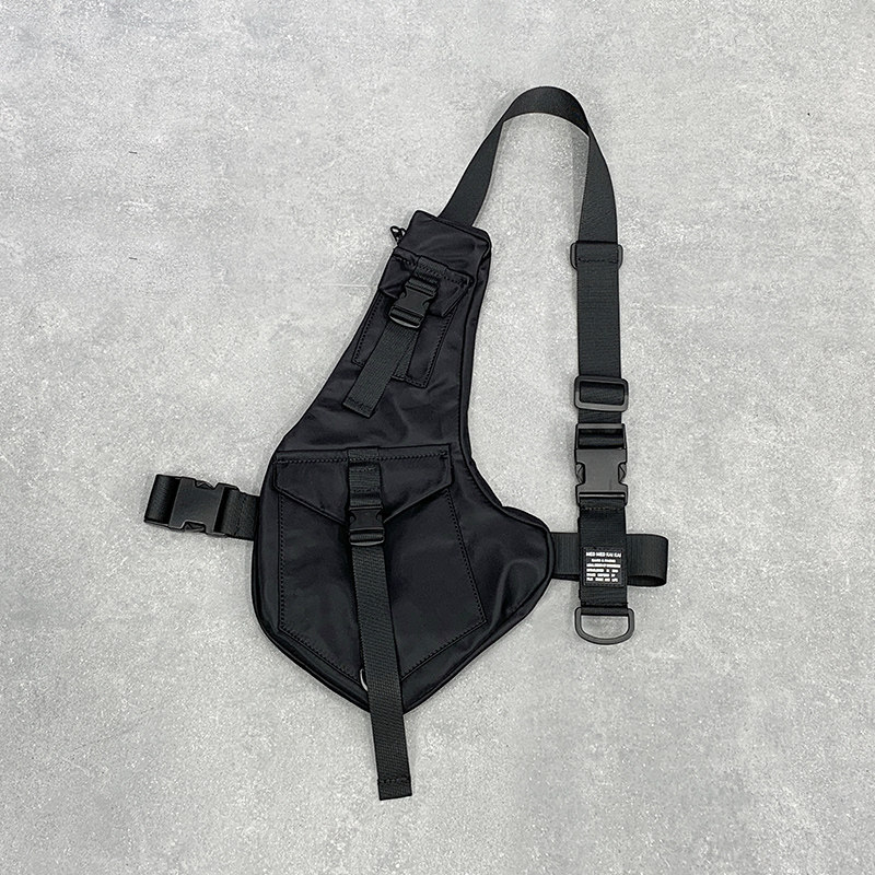 Functional Waistcoat Bag Multifunction Personality Chest Bag Tooling Single Shoulder Diagonal Satchel hip hop street Tide Card Vest Bag