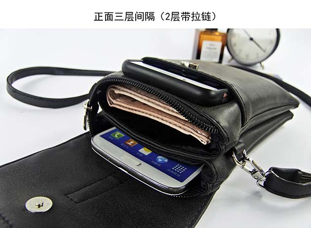 Túi đựng điện thoại di động Zipper túi xách nữ 2018 mới túi đeo vai điện thoại di động túi nhỏ 6 inch màn hình lớn túi điện thoại bao đựng điện thoại