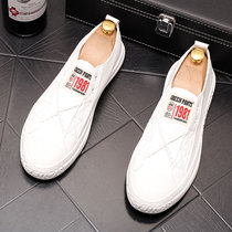 Hong Kong Tide brand small white shoes men 2021 spring new Korean version of all men a pedal lazy flat loafers