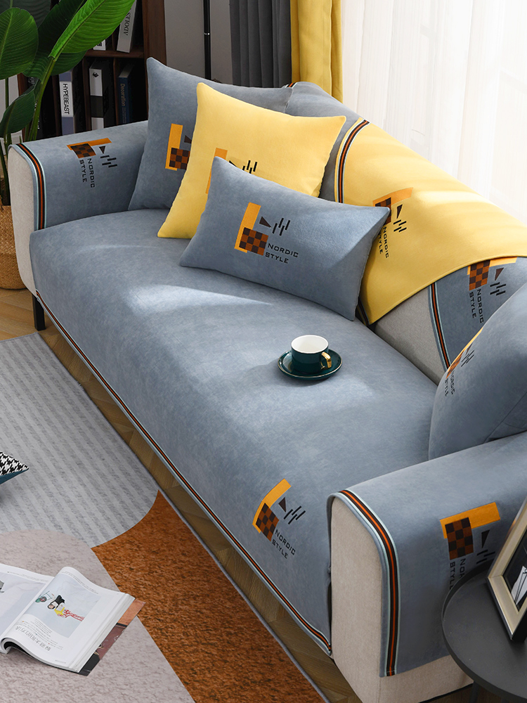 Snowier Sofa Mat All Season Universal Anti Slip Minima Modern Cover Leather Cushion Full Cover Cloth Armrest Backrest