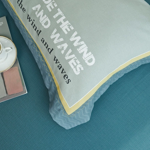 盛宇 Хлопковое покрывало, хлопковый комплект, простыня, современный пододеяльник, 4 предмета, популярно в интернете