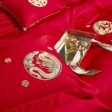 盛宇 Хлопковый комплект, с вышивкой, постельные принадлежности, 4 предмета, дракон и феникс