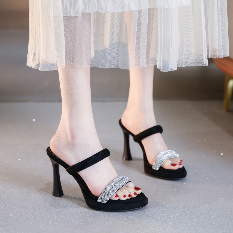 Waterproof Platform High Heels for Petite People, Comfortable on Feet, 2025 Summer Model, Rhinestone Strap, Trendy Sandals, Super Popular, 10cm Waterproof Platform High Heels for Petite People, Comfortable on Feet, 2025 Summer Model, Rhinestone Strap, Trendy Sandals, Super Popular, 10cm
