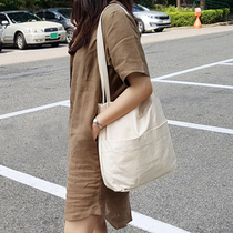 2022 New ins Brief about 100 hitch Han Cham Single Shoulder Sail bag Original Cebu Wind Art Fan Youth Student Environmental Protection Bag