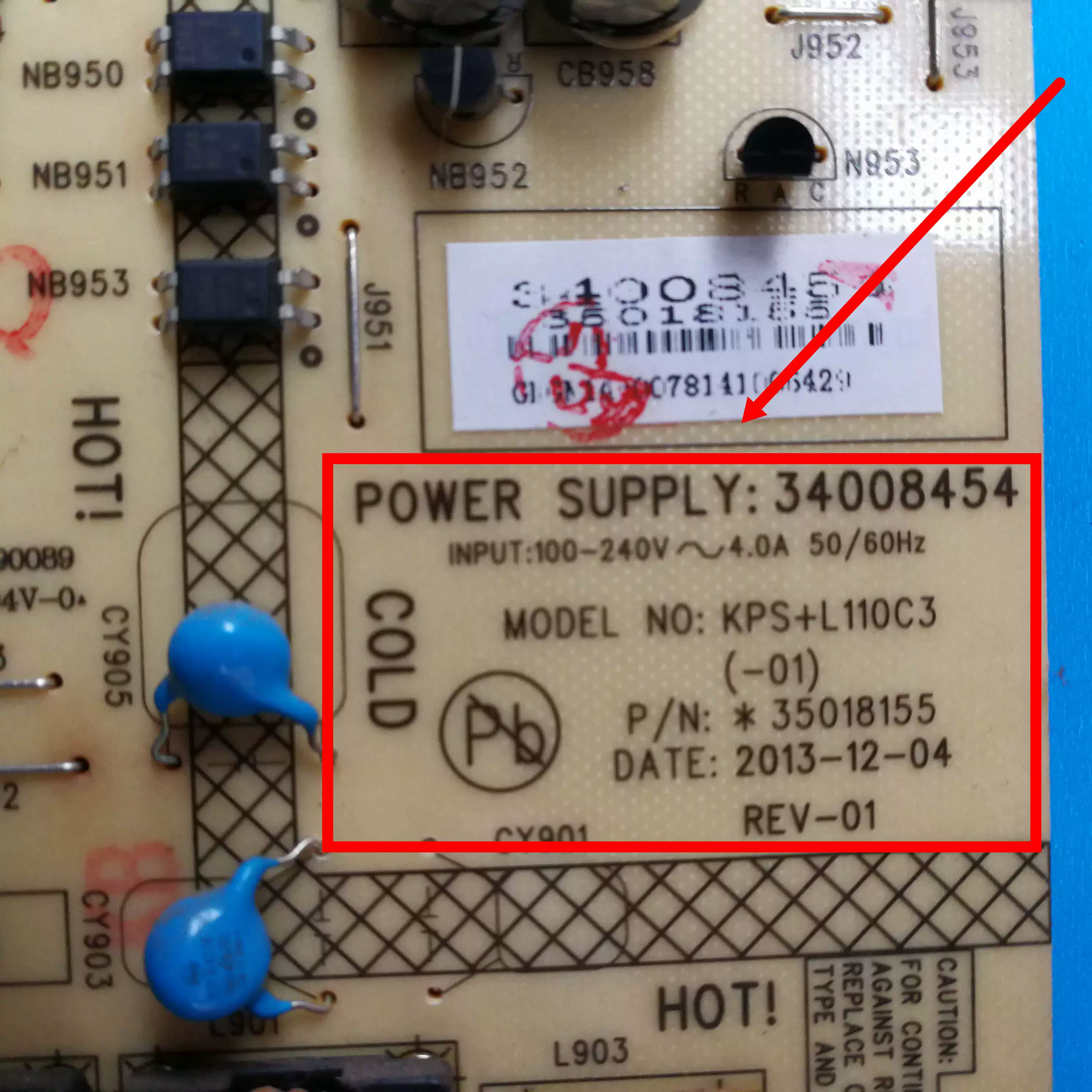 Оригинальный Kangjia LED50K11A 40/42X9600uF мощность 34008454 350155 35016427