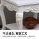 European style simple light luxury living room sofa side corner corner coffee table fashion carved small square table