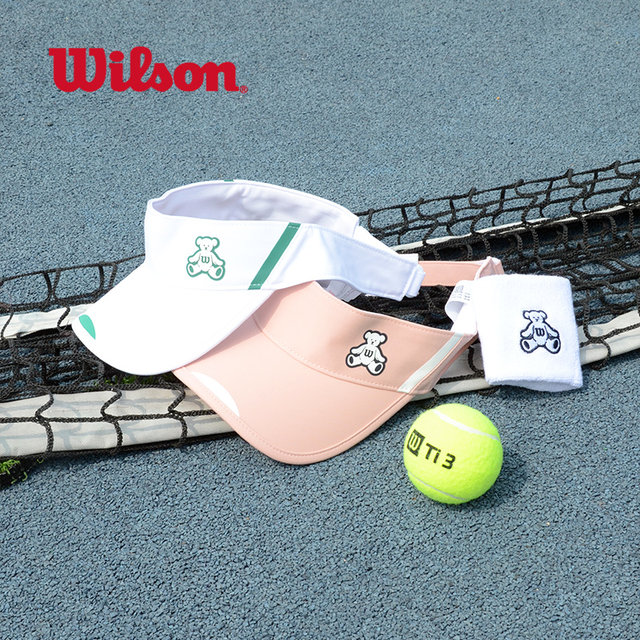 Wilson Wilson Bear Couple Empty Hat Empty Hat Lavender Adult Lavender Breathable Hat Topless Adjustable Women's Tennis Hat