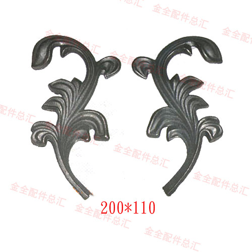 Raw Iron Decoration Leaves Home Craft Gift Hem Accessories Materials Eurostyle Parts Mold Casting Iron Art Flower Hot Sell