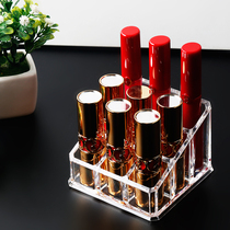Upscale transparent mouth red containing box acrylic lipstick red display case mouth red containing shelf lip balm containing finishing box