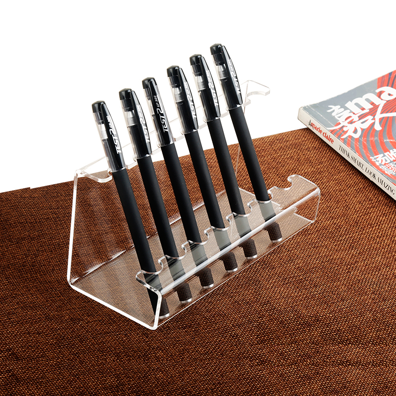 Transparent Acrylic Pen Holder, Gel Pen and Fountain Pen Holder, Lip Gloss Display Stand, Makeup Brush Display Stand, Ballpoint Pen Display Stand