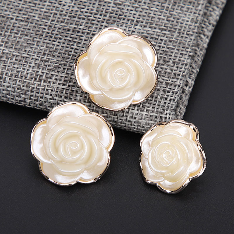 Phnom Penh Button Resin Coat Button Coat Button Windbreaker Button Rose Button Women's Korean Version Button