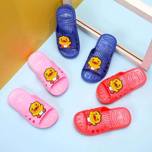 Детские тапочки, нескользящие мультяшные слайдеры для мальчиков, мягкая подошва